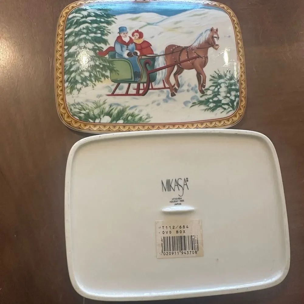 Mikasa Winter Sleigh Ride Decorative Box - Multicolor - Picture 3 of 7